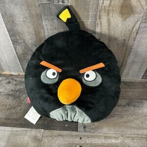 Angry Birds Black Bomb Large Plush 11" Stuffed Animal Pillow Rovio